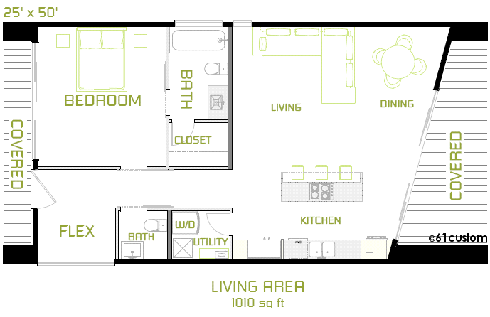 Contoh Denah Rumah Mewah Lebar 
