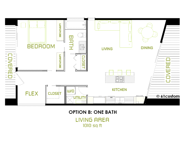 Contoh Denah Rumah Minimalis Modern Lebar
