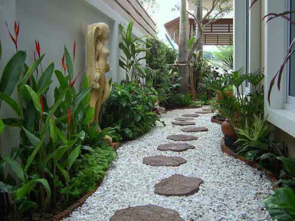 Taman Samping Rumah Minimalis