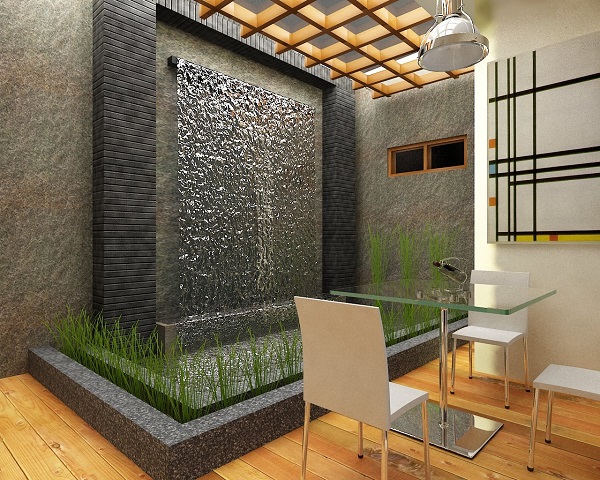 Desain Air Terjun Mungil Rumah Minimalis