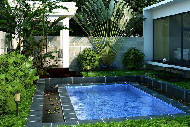 Desain Kolam renang Rumah Minimalis Modern