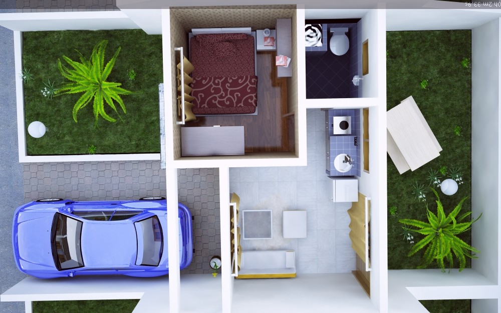 Desain Rumah Minimalis Tipe 21