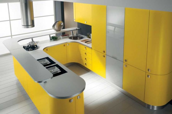Warna Kuning Jadikan Interior Dapur Lebih Caria