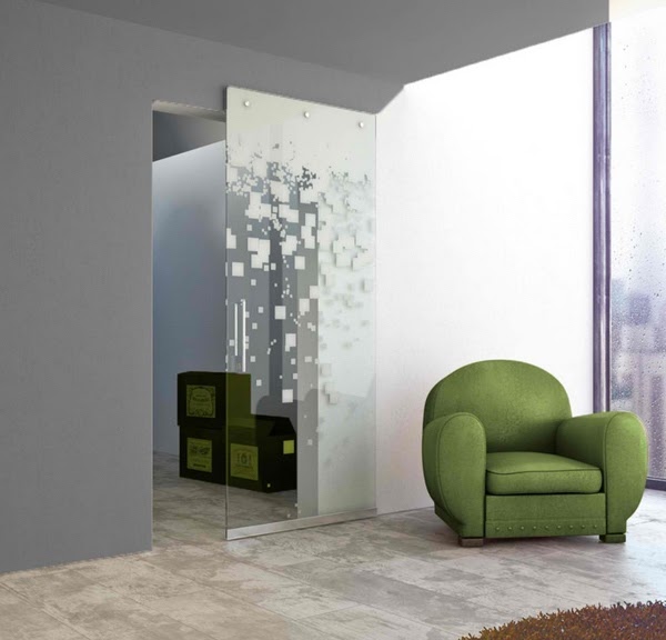 Desain Pintu Geser Kaca Rumah Modern