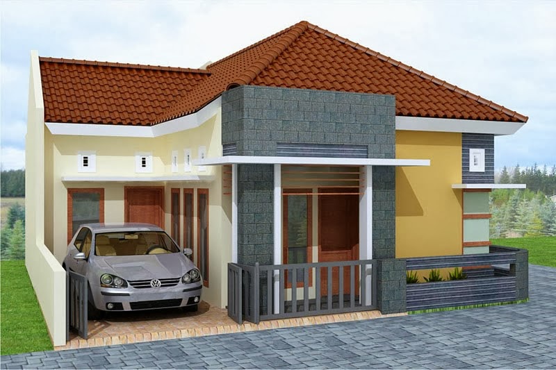 Model Rumah Minimalis 1 lantai modern