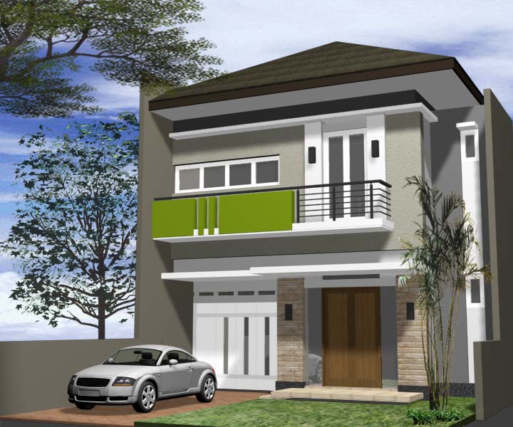 Model Desain Rumah Minimalis 2 Lantai 