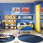 Cat Biru Ruang Tidur Anak Laki