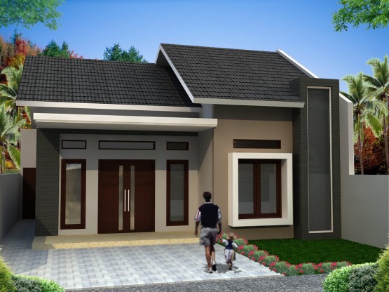 Desain Rumah Mungil 1 Lantai