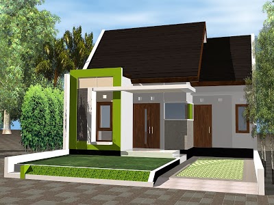 Rumah Minimalis Lantai 1 Halaman Luas