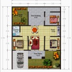 denah rumah minimalis 3 kamar modern
