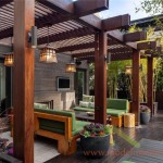 Desain Teras Rumah Kayu Modern