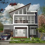 Rumah Minimalis Terbaru 2 Lantai Atap Miriing