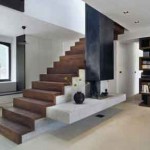 Tangga minimalis model kayu 2