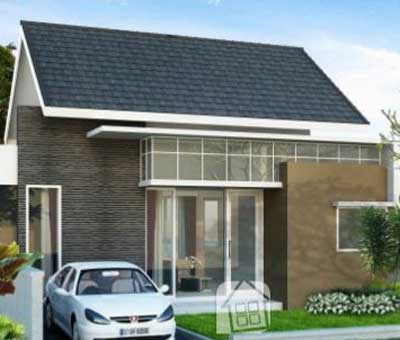 Contoh Rumah Minimalis 1 Lantai Ada Mobil