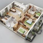 Desain Rumah Minimalis 1 Lantai 4 Kamar Tidur