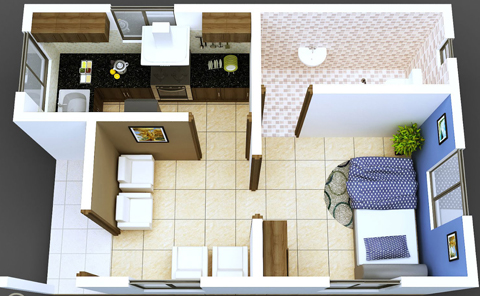 Desain Rumah Minimalis Tipe 21