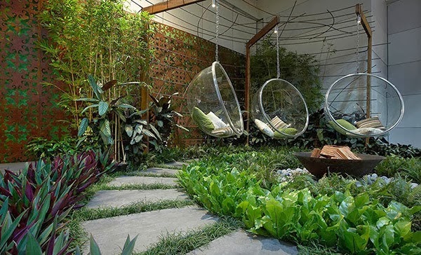Desain Taman Diatas Rumah Minimalis