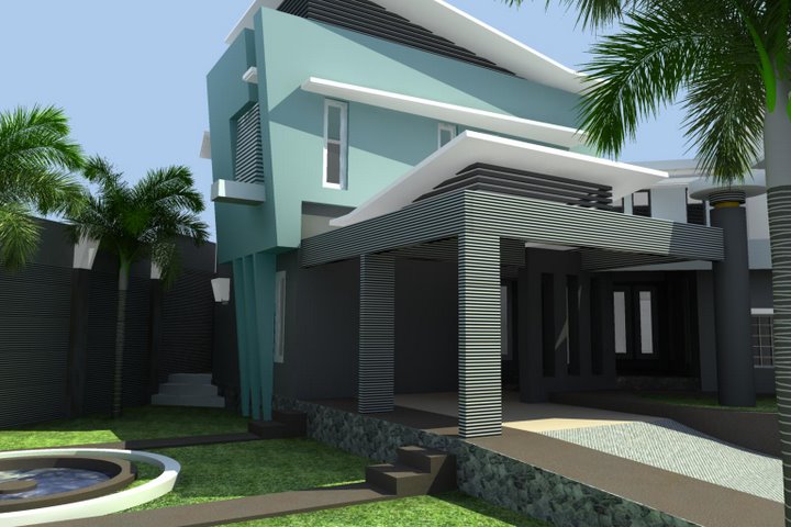 Pewarnaan Cat Rumah Minimalis