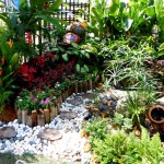 Penataan paving dan kerikil taman minimalis