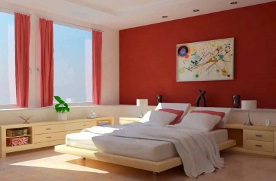 Desain Cat Kamar Tidur Utama