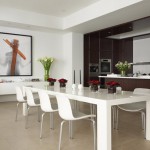 Ruang Makan Minimalis Modern Putih