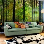 Wallpaper Ruang Tamu Motif Alam