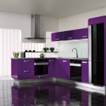 Dapur Manis Minimalis Dengan Aksen Ungu