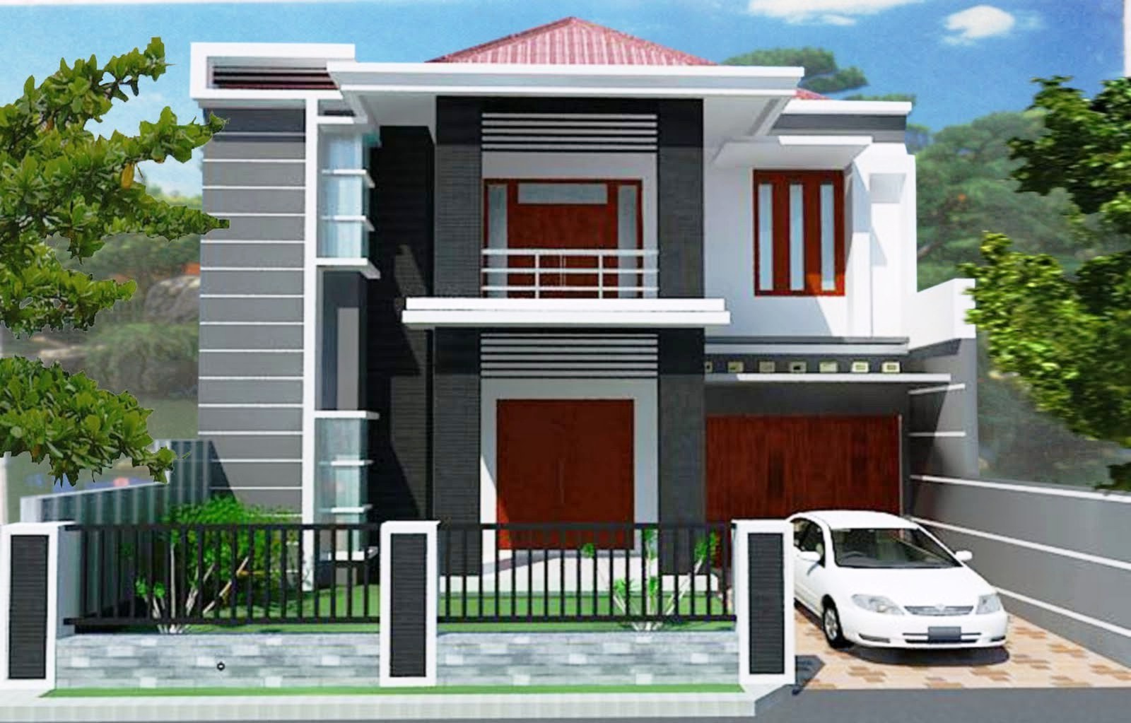 Model Desain Rumah Minimalis 2 Lantai