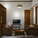 Tata Ruang Tamu Minimalis Cokelat