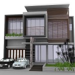 Desain rumah minimalis 2 lantai Modern Sederhana