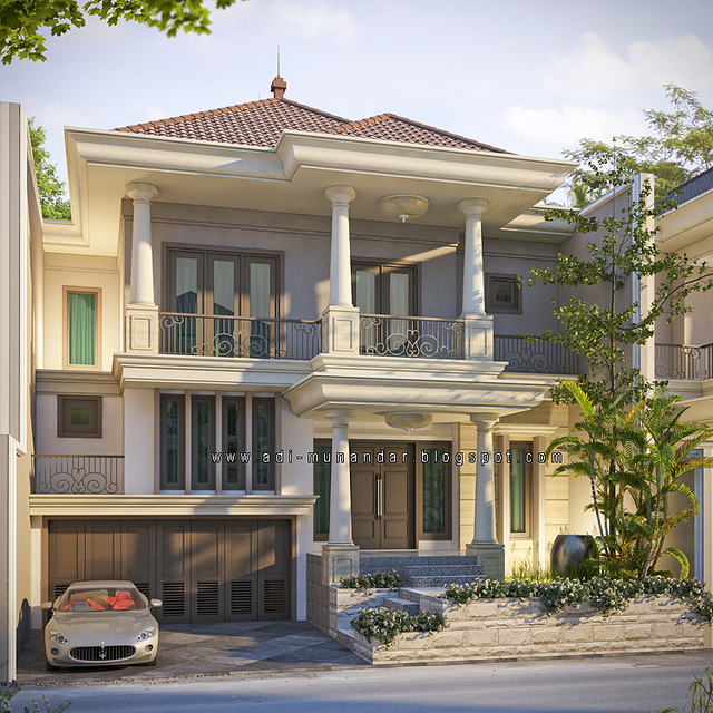 Gambar Desain Rumah Klasik Modern Indah