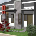 Cat Grey Tampak Depan Rumah
