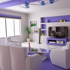 Cat Rumah Nuansa Purple