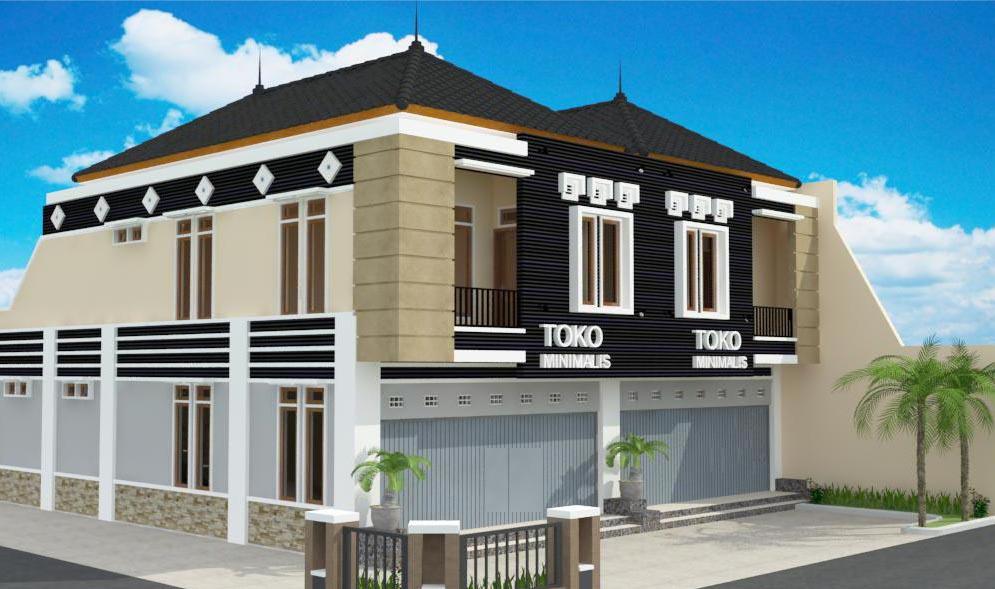 Desain Rumah Toko 1 Lantai