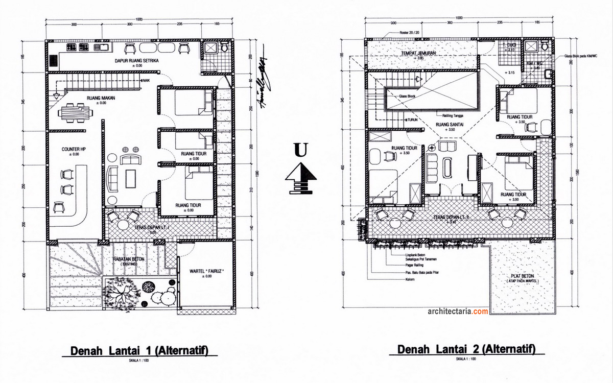 Desain Rumah Toko Minimalis 1 Lantai