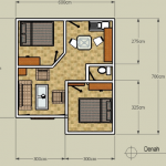 Denah Rumah Minimalis lantai 1