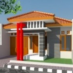 Rumah Minimalis lantai 1 Tampak Depan