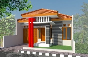Rumah Minimalis lantai 1 Tampak Depan