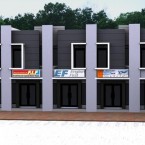 Desain Rumah Toko 1 lantai Berjajar