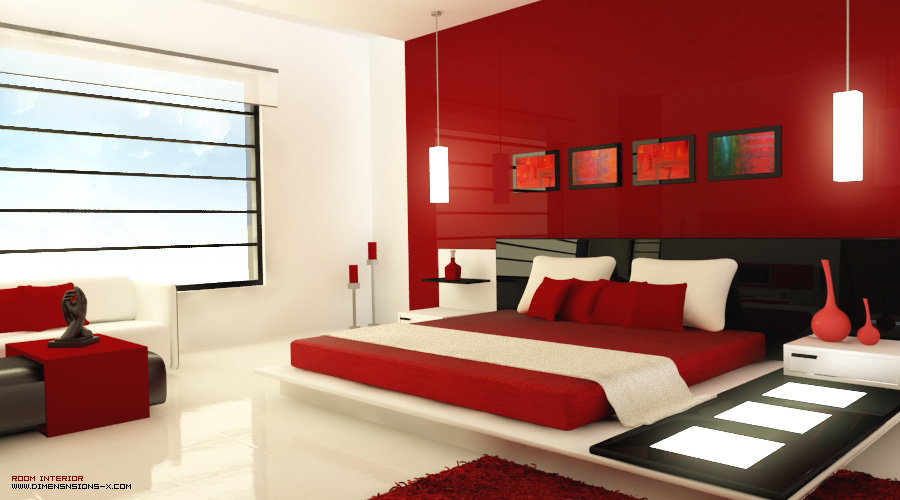 Desain Interior Rumah Minimalis Berkonsep Merah