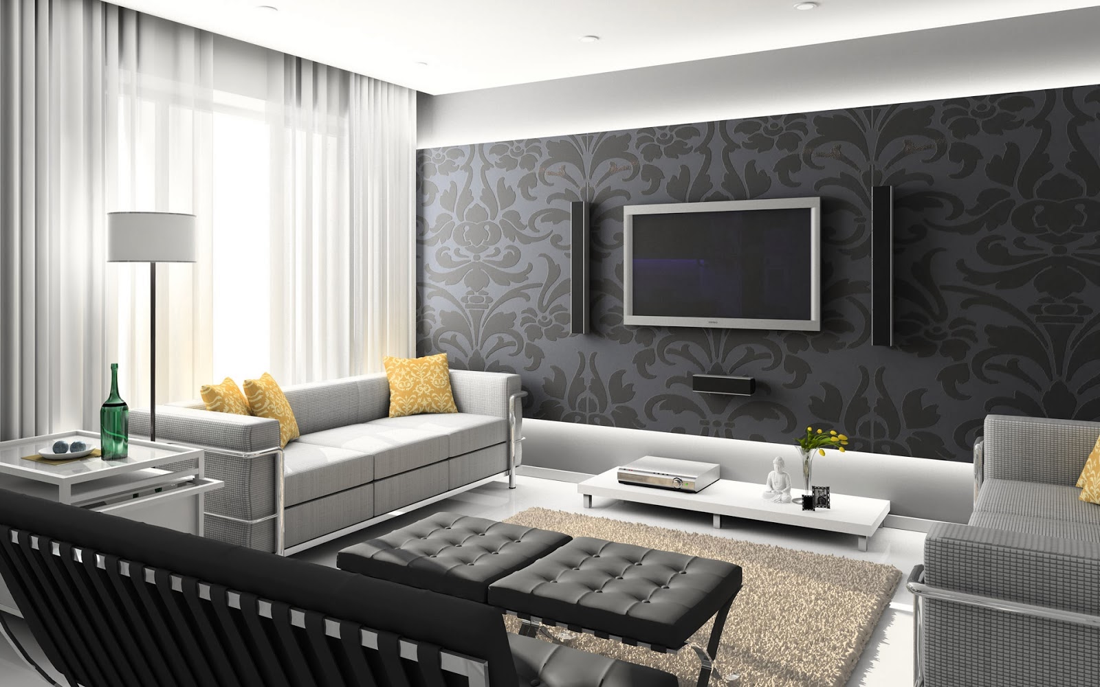 Warna Cat Rumah Minimalis Hitam Putih