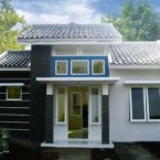 Warna Cat Depan Rumah Putih Hitam