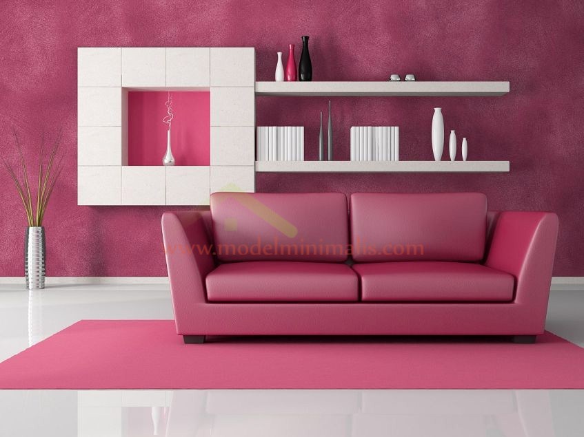Warna Cat Dinding Rumah Merah Muda | Desain Interior Rumah Warna Pink