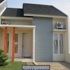 contoh cat rumah minimalis tampak depan
