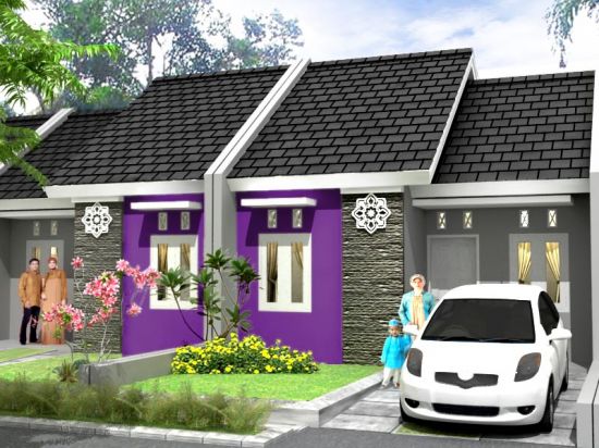contoh warna cat luar rumah minimalis yang cantik