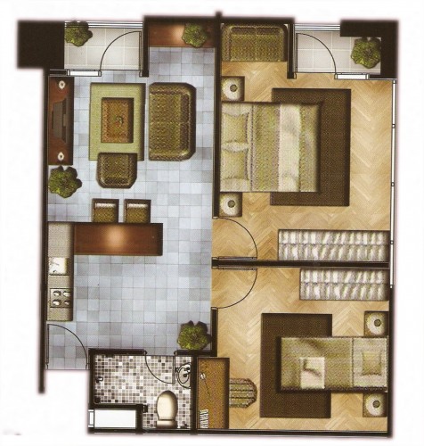 Denah Apartemen Minimalis Terbaru