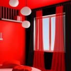 Desain Interior Rumah Minimalis Berkonsep Merah