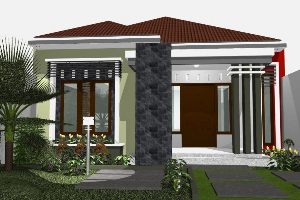 contoh rumah minimalis sederhana 1 lantai 3 kamar tidur