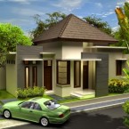 Eksterior Rumah dengan Cat Elegan