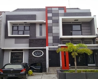 Rumah Tampak Depan Warna Standar